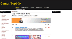 Desktop Screenshot of gamesites100.net